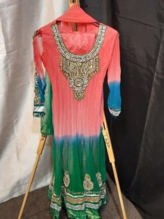 Bollywood jurk Roze Groen - India