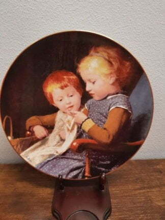 Bordje Die kleinen Strickerinnen