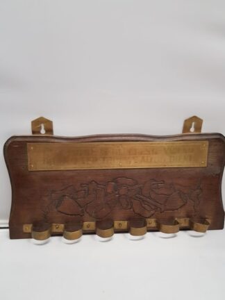 Houten pijprek met spreuk