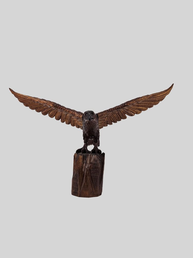 Houten handgesneden American eagle