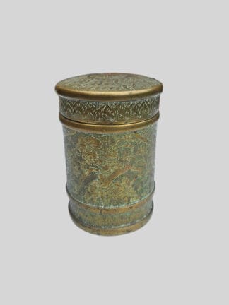 Bronzen Indonesische tabakspot