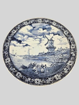 Bord Delfts blauw Molen 01 - 40 cm