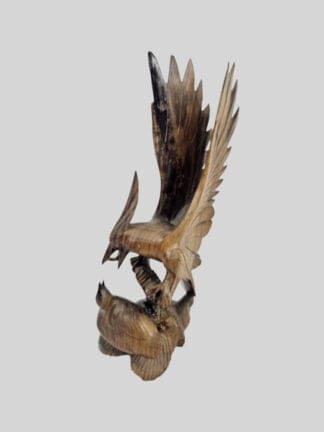 Vogel met jong - Hout