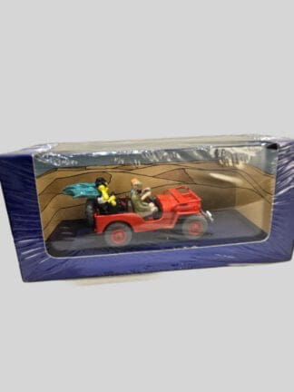 De rode jeep op de cover