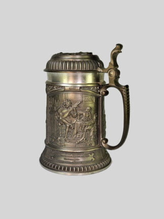 Vintage tinnen kan kroes