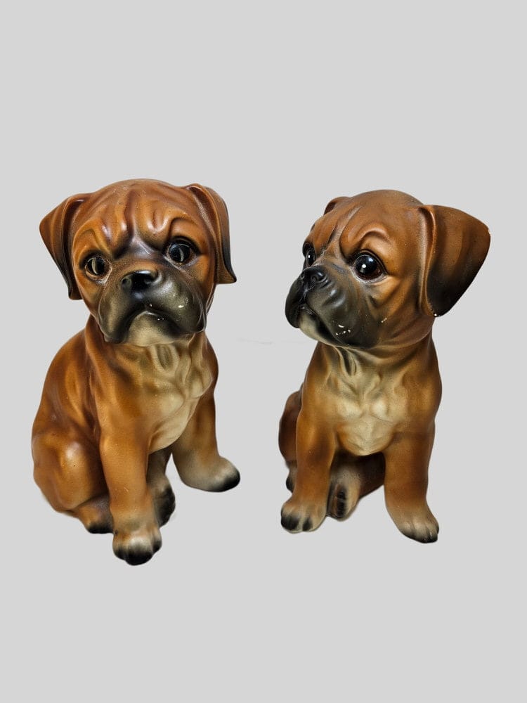 2 Porseleinen Hond Boxer