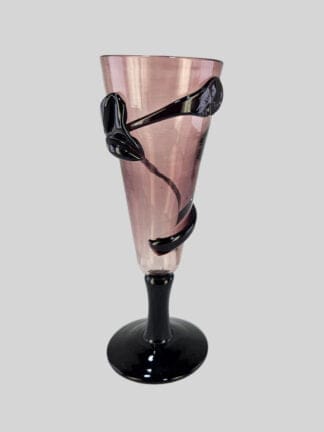 Roze Kegelglas Design Rood Zwart Uniek